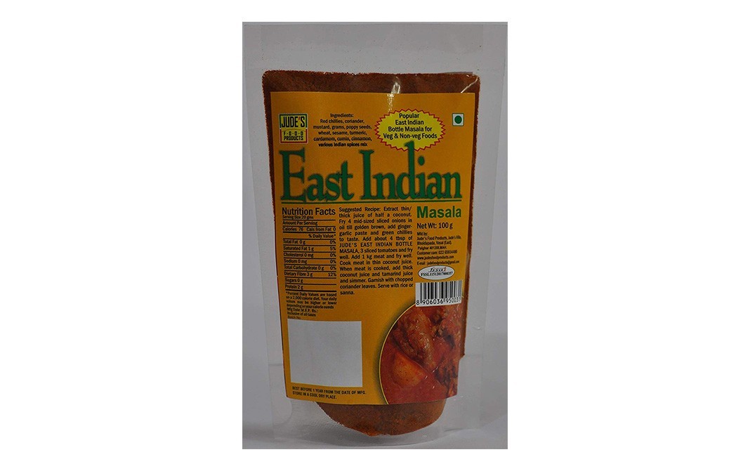 Jude's East Indian Masala    Pack  100 grams